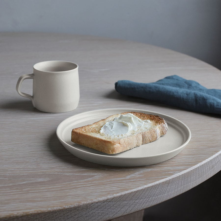  KINTO FOG PLATE 200MM / 8IN  ASH WHITE 1