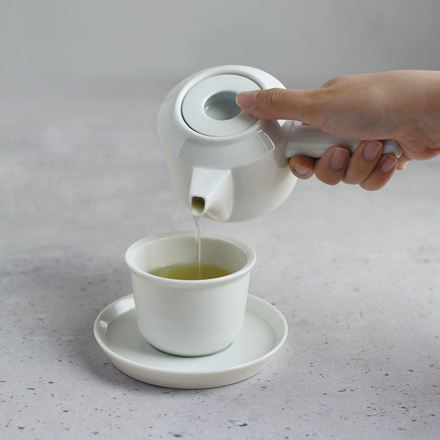  KINTO LT KYUSU TEAPOT 300ML / 10OZ  WHITE 1