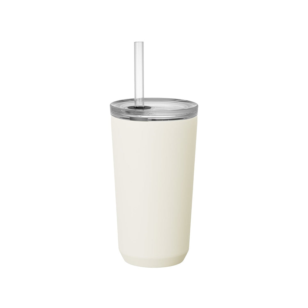  KINTO TO GO TUMBLER 480ML WITH STRAW  WHITE 