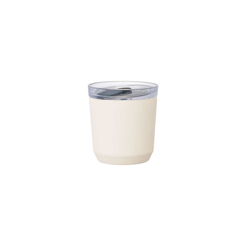  KINTO TO GO TUMBLER 240ML / 8OZ WITH PLUG  WHITE 
