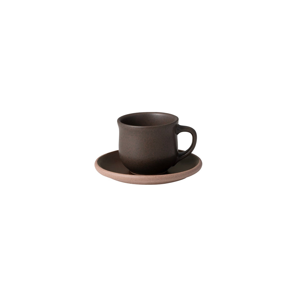  KINTO MUI CUP & SAUCER 90ML/ 3OZ  BROWN 1