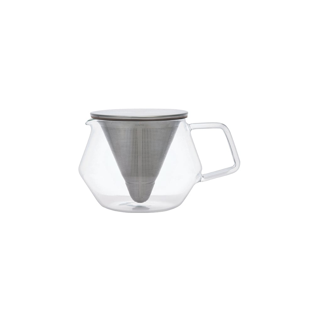 KINTO CARAT TEAPOT 600ML/ 20OZ GRAY-NO-COLOR THUMBNAIL 1