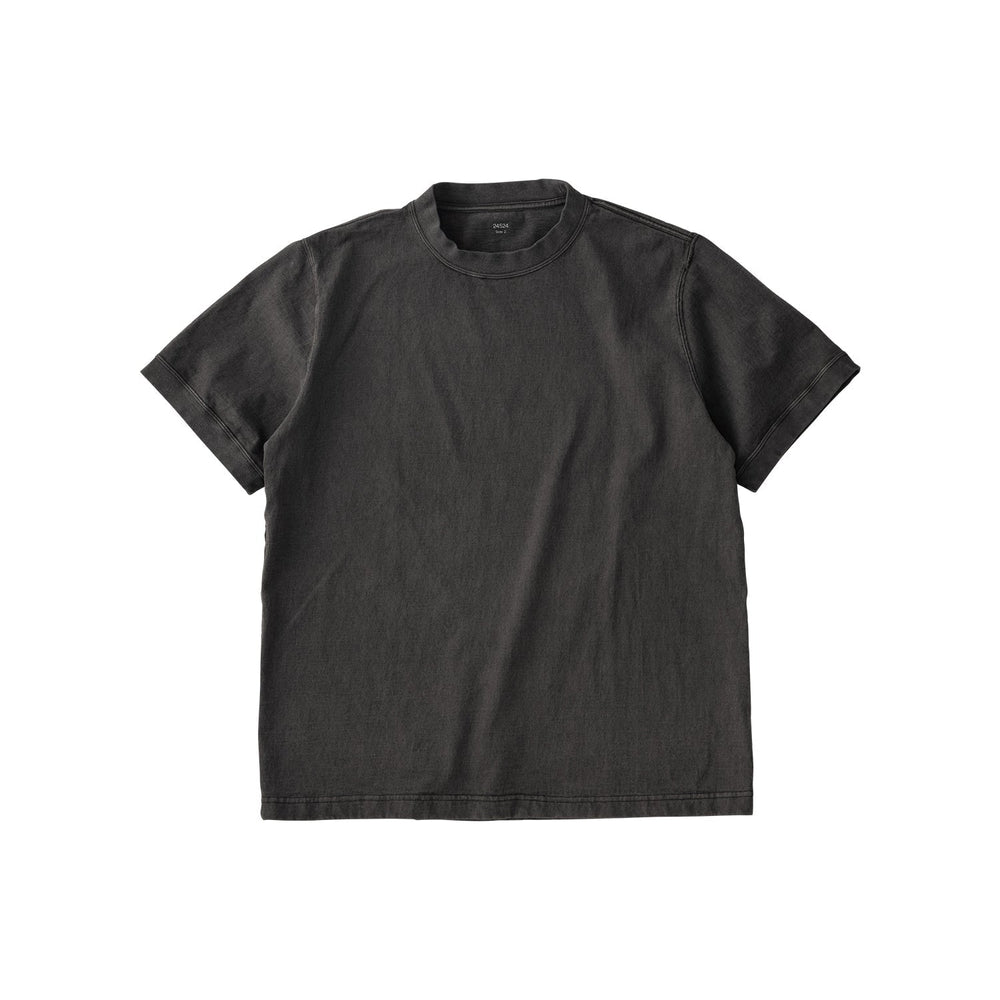  KINTO FUTO SHORT SLEEVES KNIT TOP PCO_ 2  ASH BLACK 15