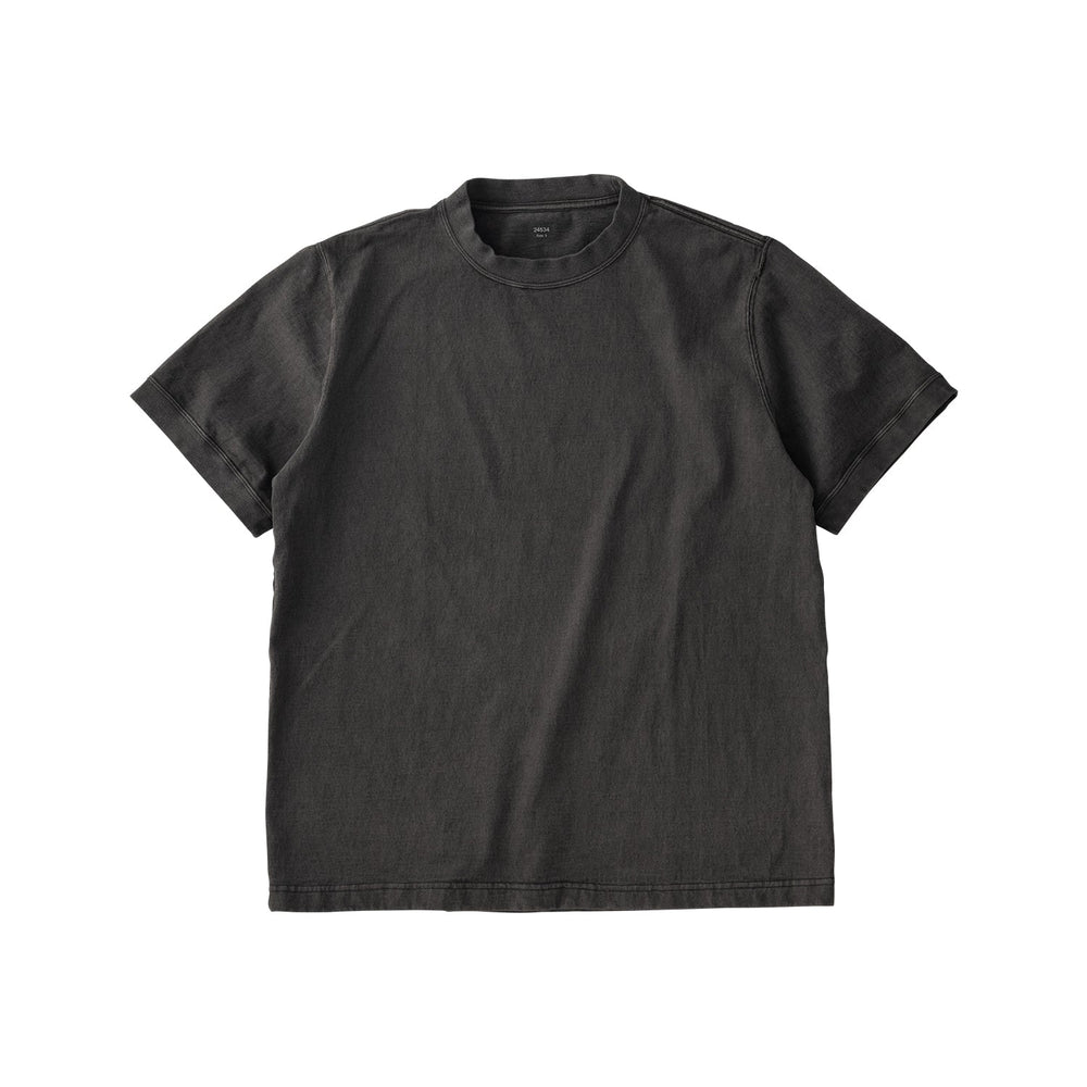  KINTO FUTO SHORT SLEEVES KNIT TOP PCO_ 3  ASH BLACK 15