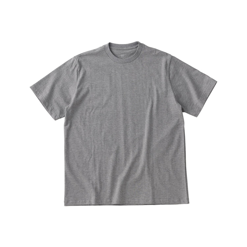  KINTO FUTO SHORT SLEEVES KNIT TOP TCO_ 2  GRAY MELANGE 12