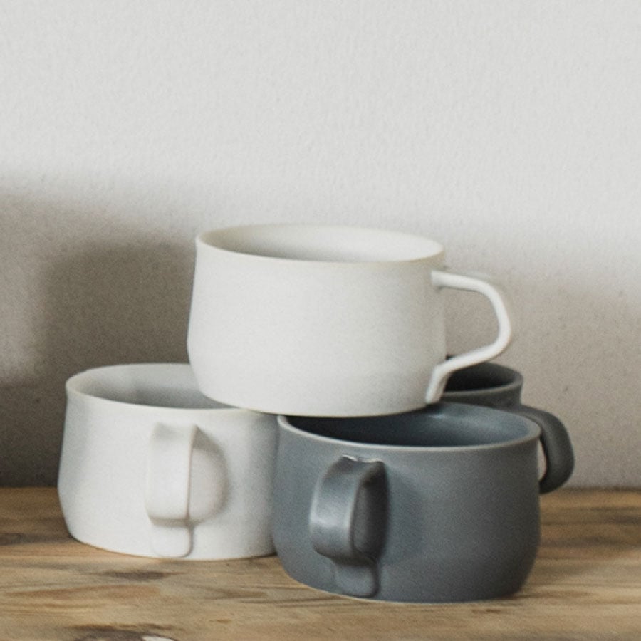 KINTO FOG WIDE MUG 320ML / 10.9 OZ ASH WHITE THUMBNAIL 2