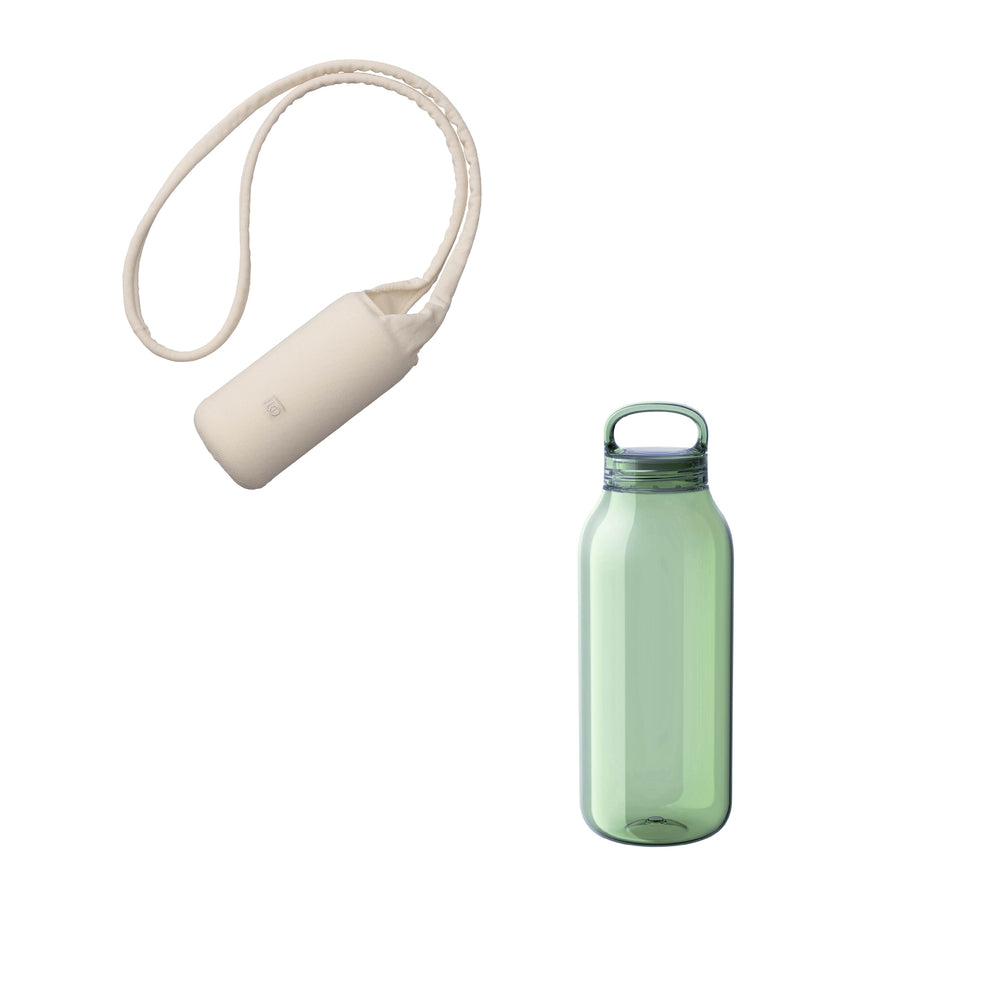 KINTO FUTO BOTTLE SLING AND WATER BOTTLE IVORY / GREEN THUMBNAIL 0