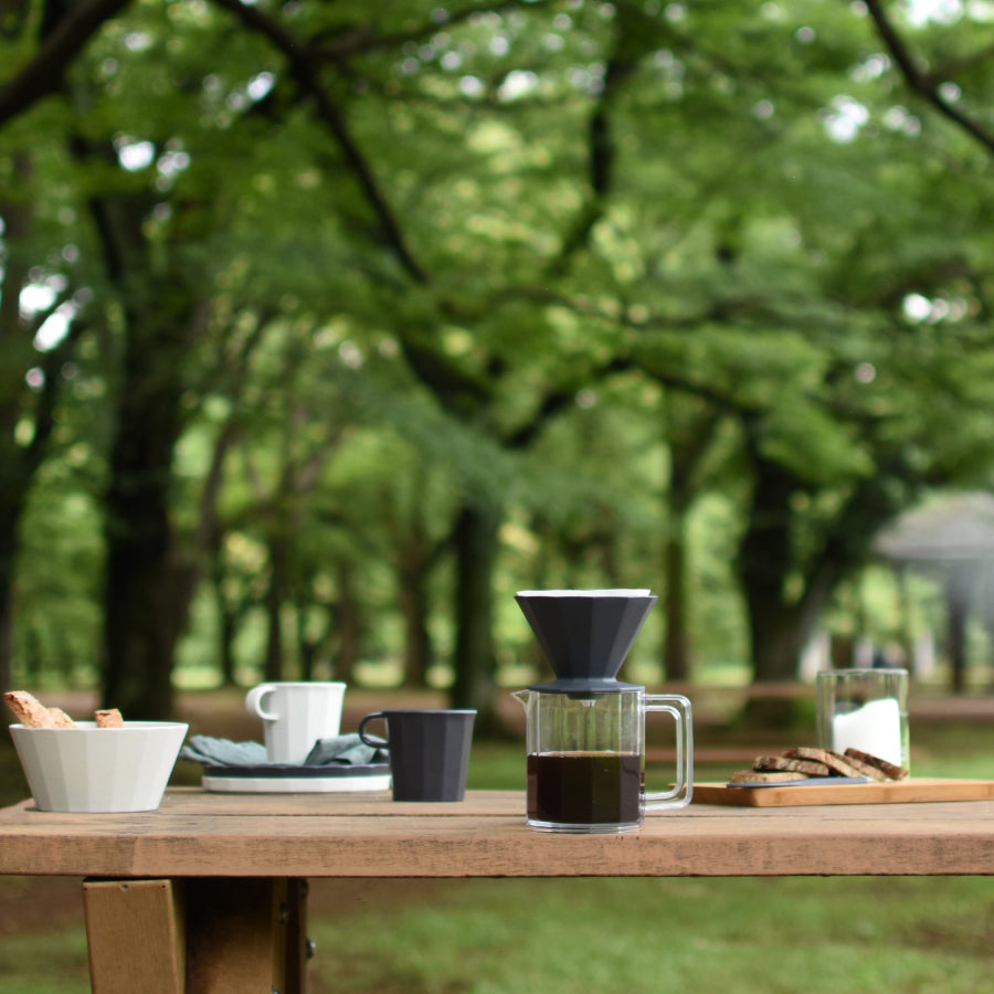  KINTO ALFRESCO BREWER JUG SET 4CUPS  BLACK 3