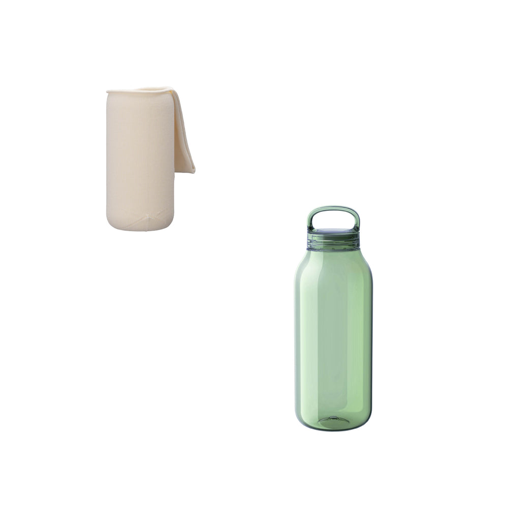 KINTO FUTO WRIST SLING AND WATER BOTTLE IVORY / GREEN THUMBNAIL 0