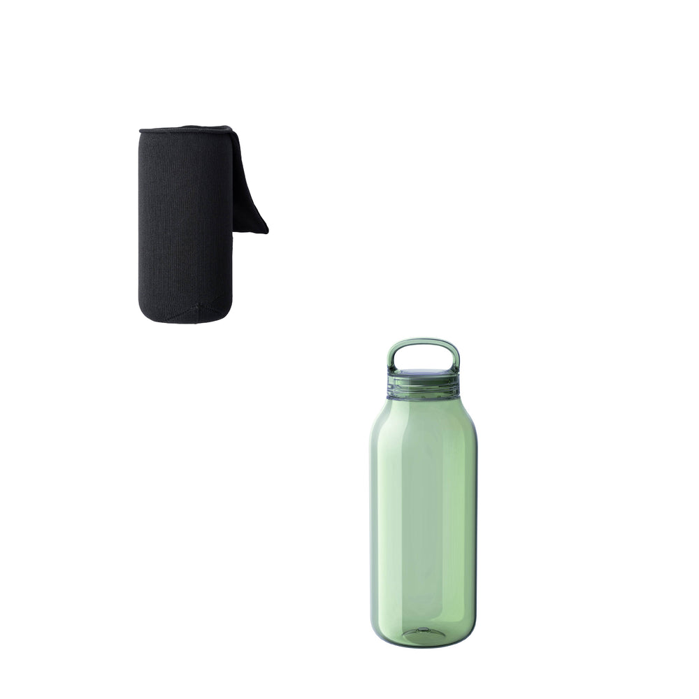 KINTO FUTO WRIST SLING AND WATER BOTTLE BLACK / GREEN THUMBNAIL 0