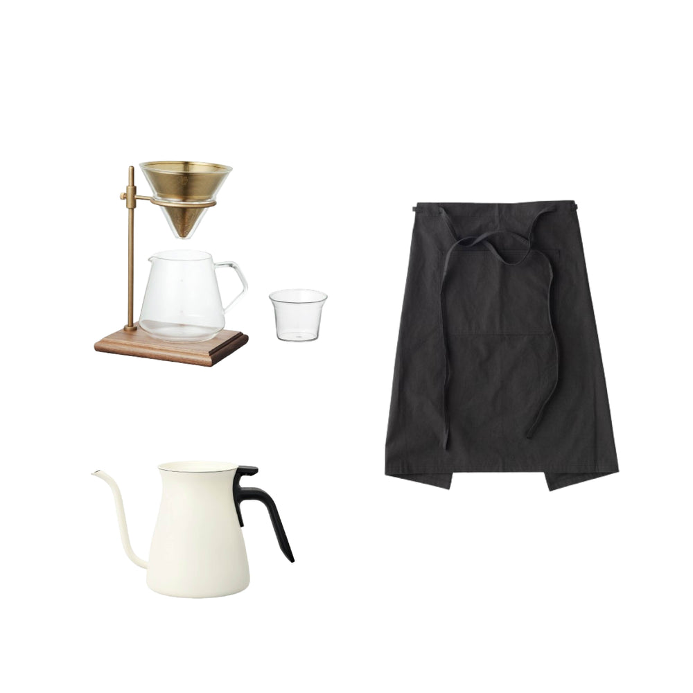 KINTO SCS BREWER SET WHITE / BLACK KHAKI THUMBNAIL 0