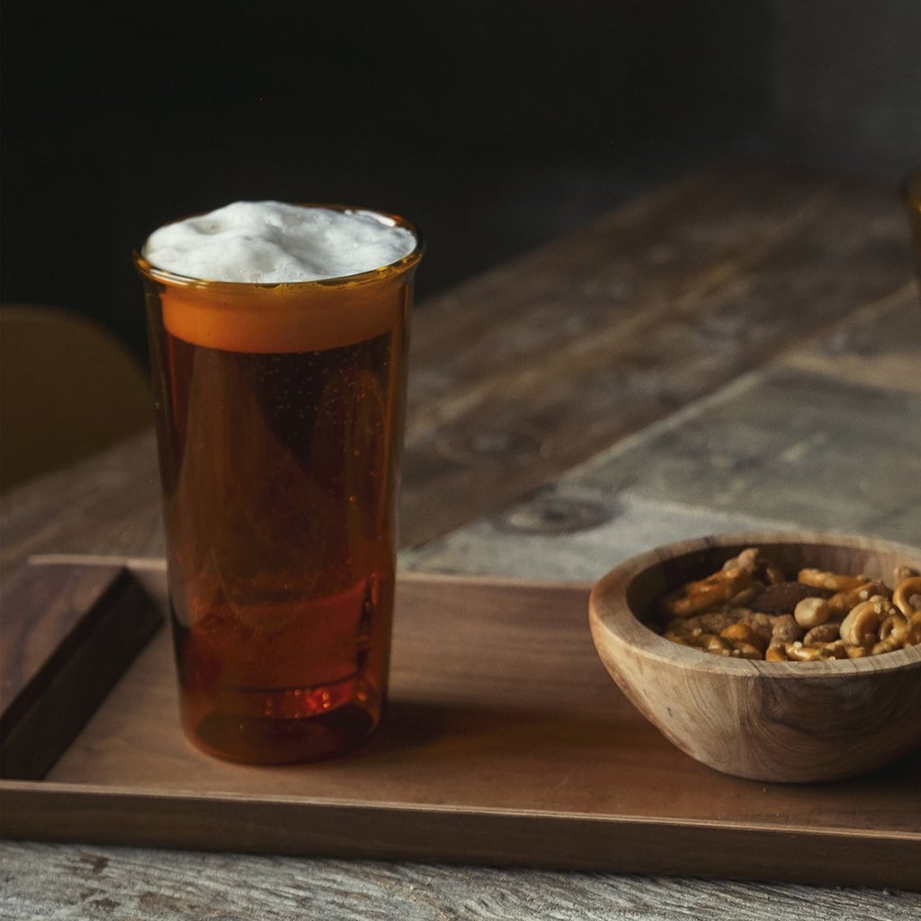  KINTO CAST AMBER DOUBLE WALL GLASS 340ML  AMBER 1