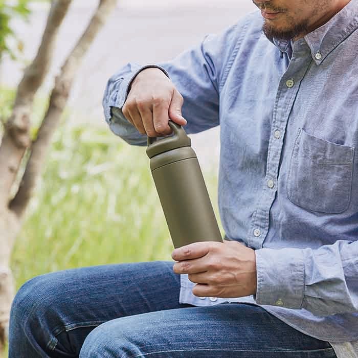  KINTO DAY OFF TUMBLER 500ML LID  KHAKI 6