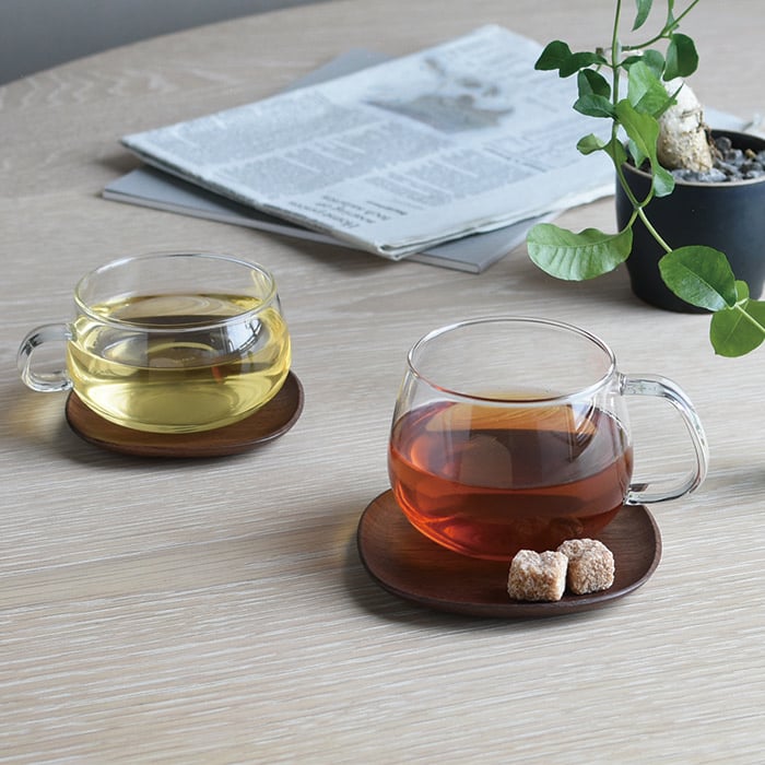  KINTO UNITEA COASTER 100×100MM / 4X4IN  WALNUT 2