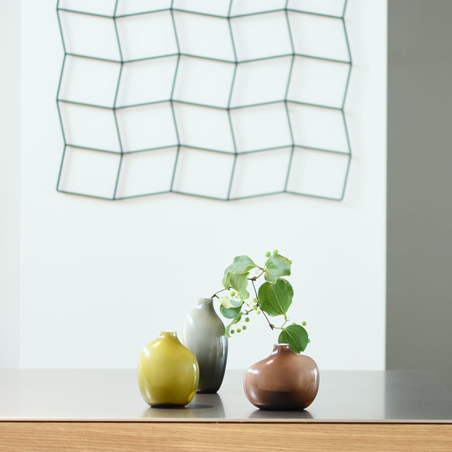  KINTO SACCO VASE GLASS 03  GRAY 8