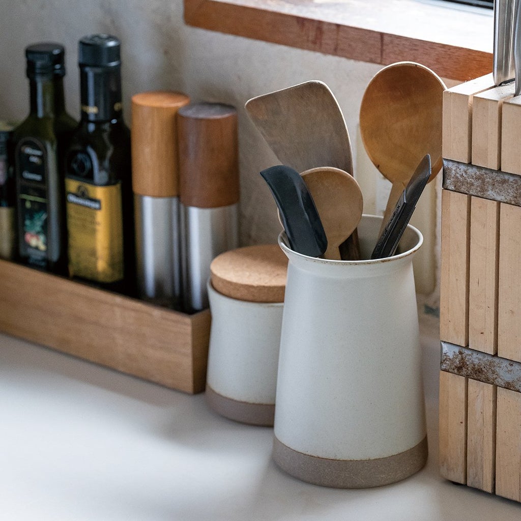  KINTO CLK-211 UTENSIL HOLDER 75MM / 3 INCHES  WHITE 2
