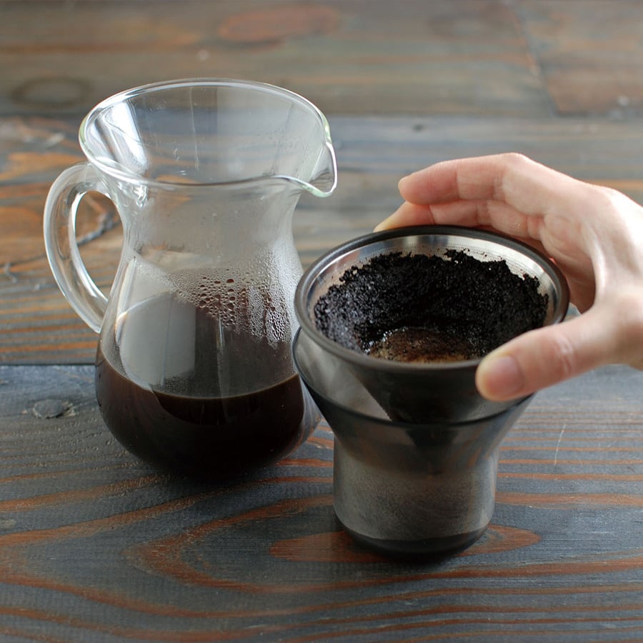  KINTO SCS COFFEE CARAFE SET 300ML  STAINLESS STEEL 3