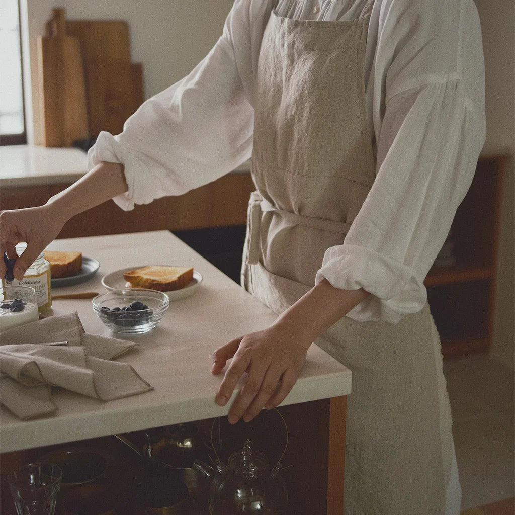  KINTO FUTO FULL APRON ALI  WHITE 2