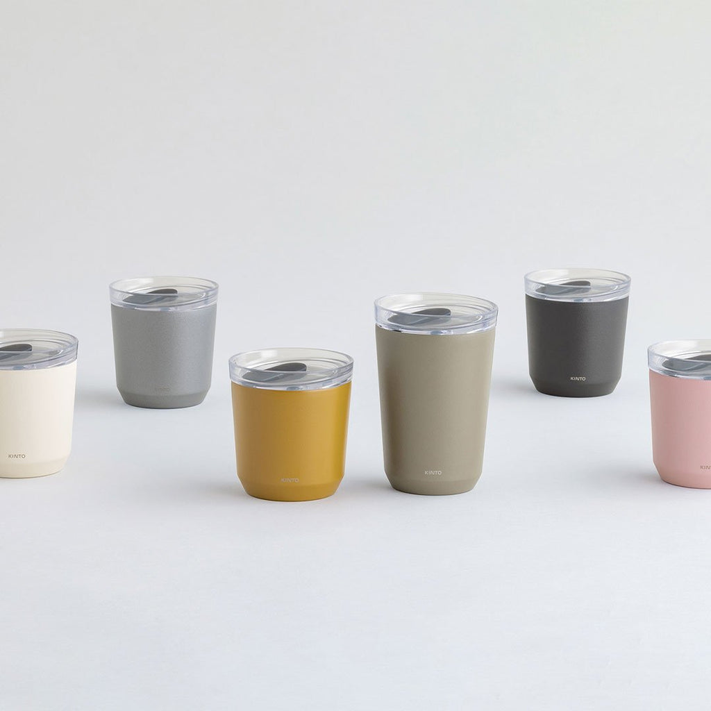  KINTO TO GO TUMBLER 360ML / 12OZ WITH PLUG  WHITE 1