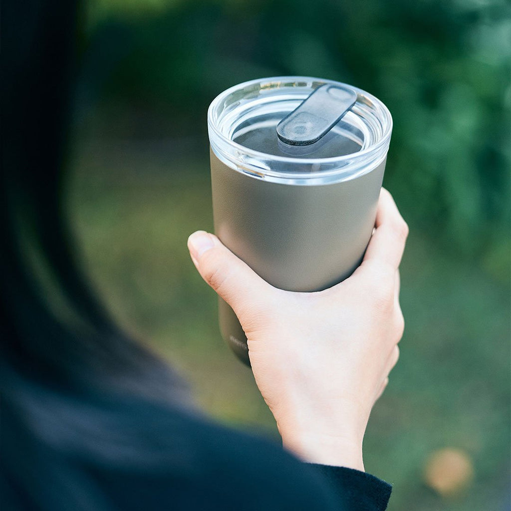  KINTO TO GO TUMBLER 360ML / 12OZ WITH PLUG  KHAKI 3