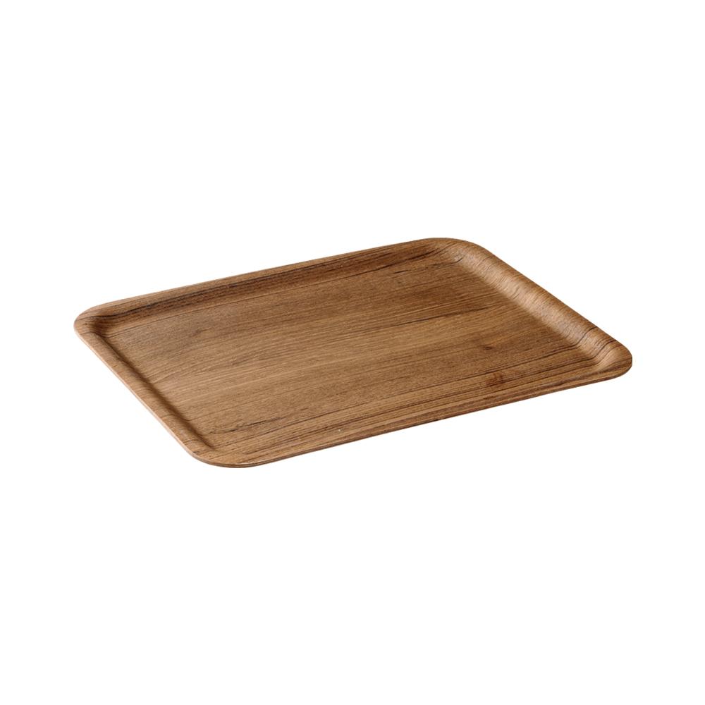  KINTO NONSLIP TRAY 360X280MM / 14X11IN  TEAK 