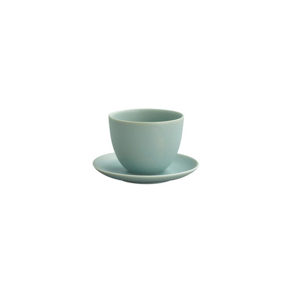  KINTO PEBBLE CUP & SAUCER 180ML (6OZ)  MOSS GREEN 3