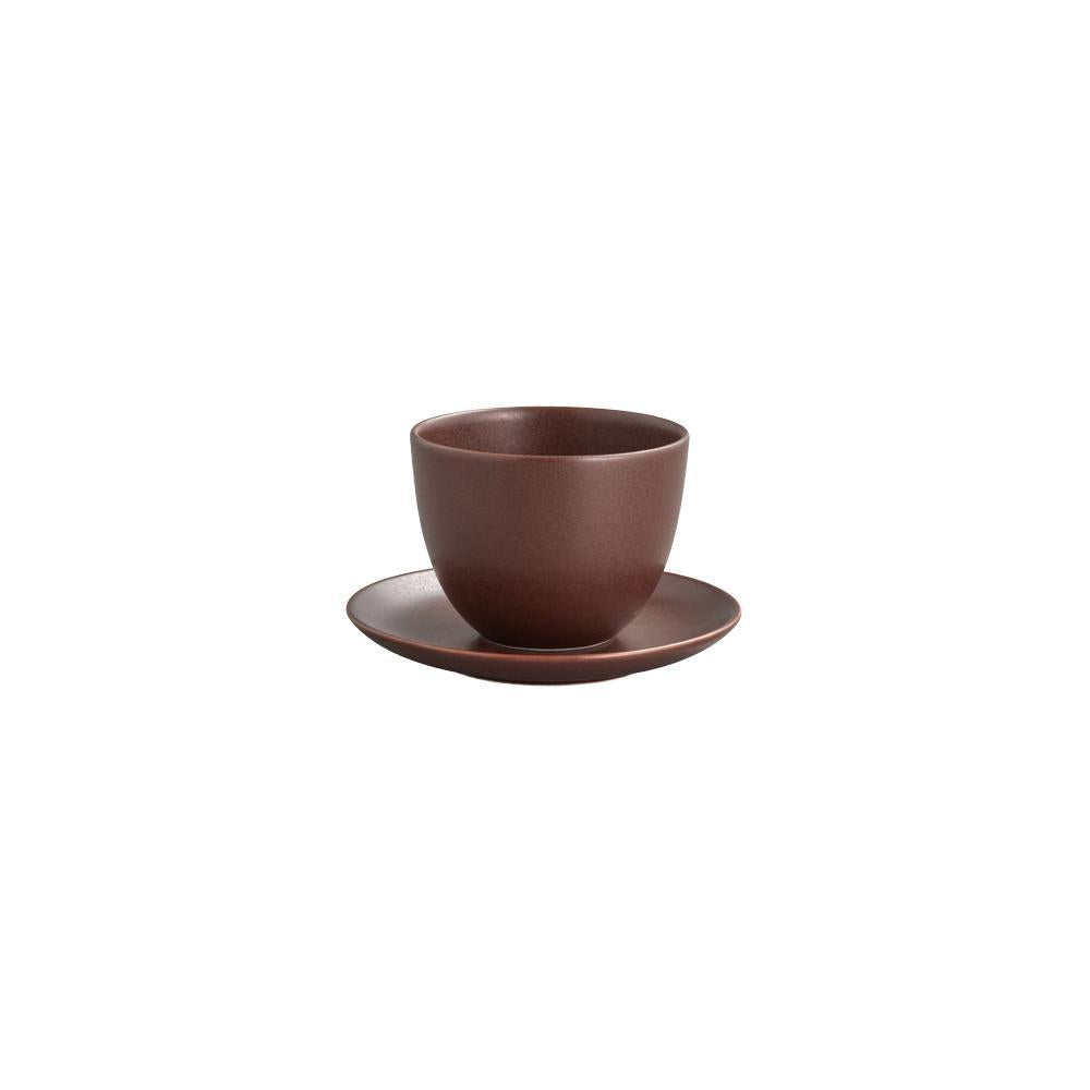  KINTO PEBBLE CUP & SAUCER 180ML (6OZ)  BROWN 5