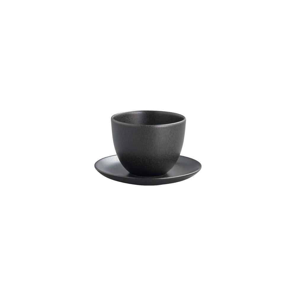  KINTO PEBBLE CUP & SAUCER 180ML (6OZ)  BLACK 7