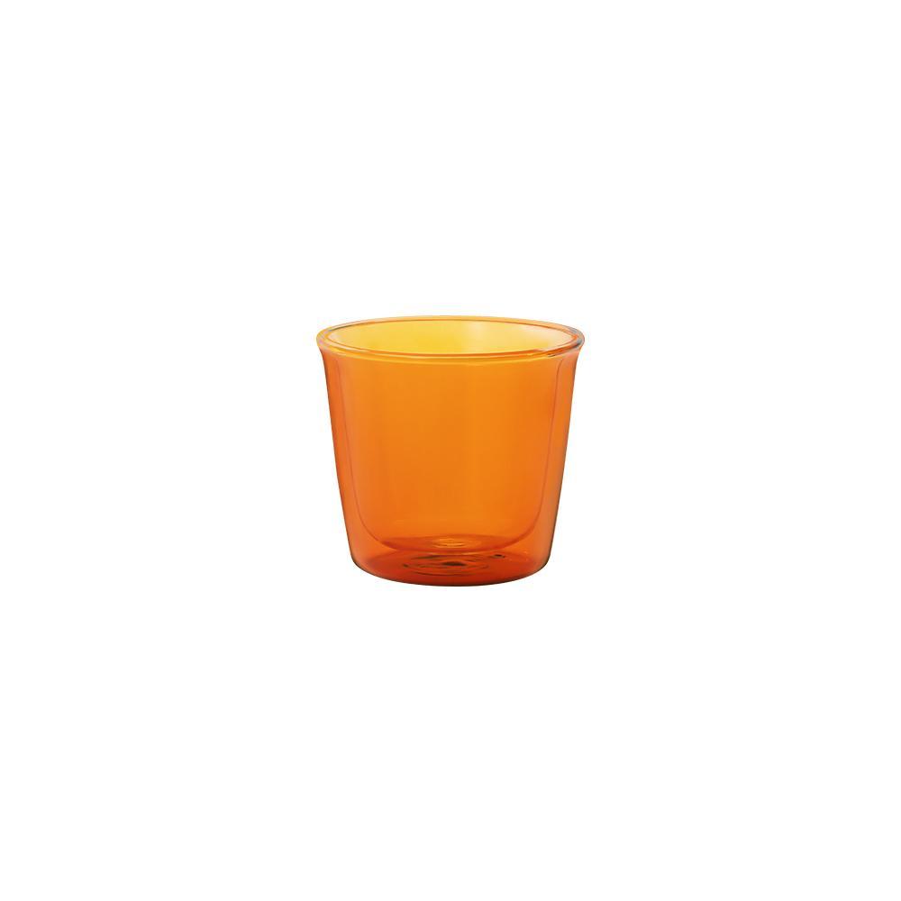  KINTO CAST AMBER DOUBLE WALL GLASS 250ML  AMBER 