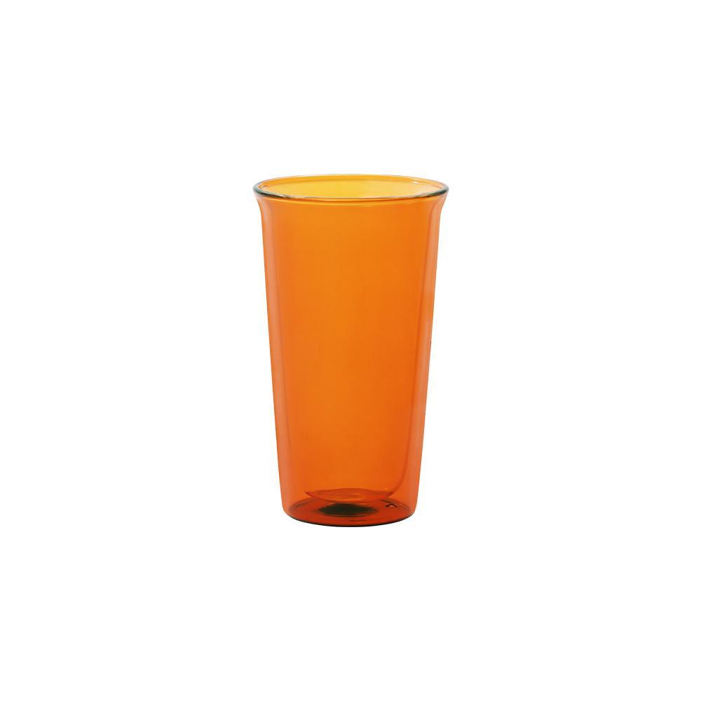  KINTO CAST AMBER DOUBLE WALL GLASS 340ML  AMBER 