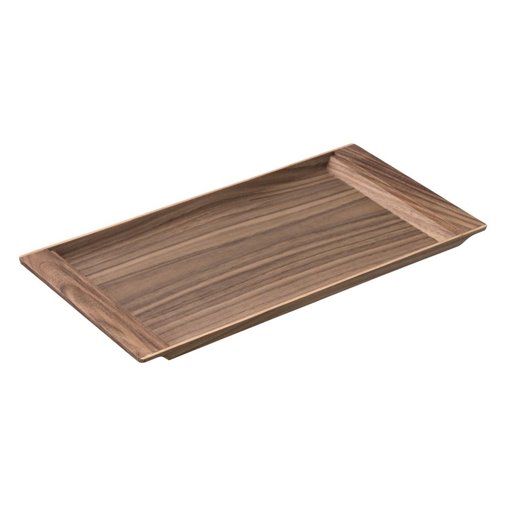  KINTO SEPIA NONSLIP TRAY 420×210MM / 17X8IN  WALNUT 