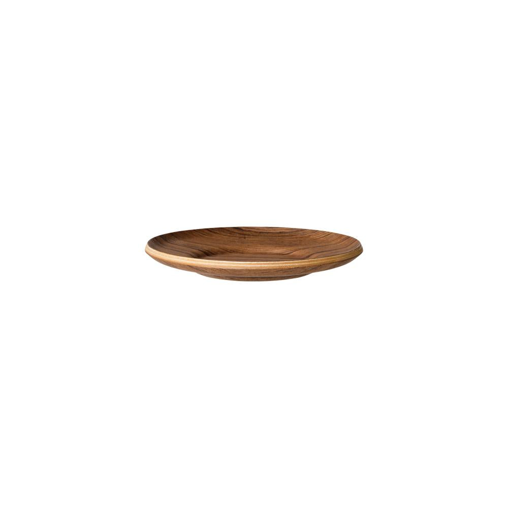  KINTO SEPIA NONSLIP SAUCER 130MM / 5IN  TEAK 