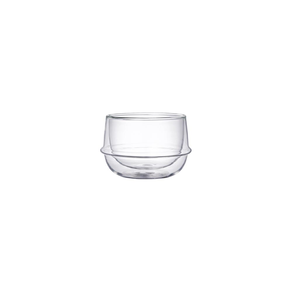  KINTO KRONOS DOUBLE WALL TEA CUP 200ML / 7OZ  CLEAR 