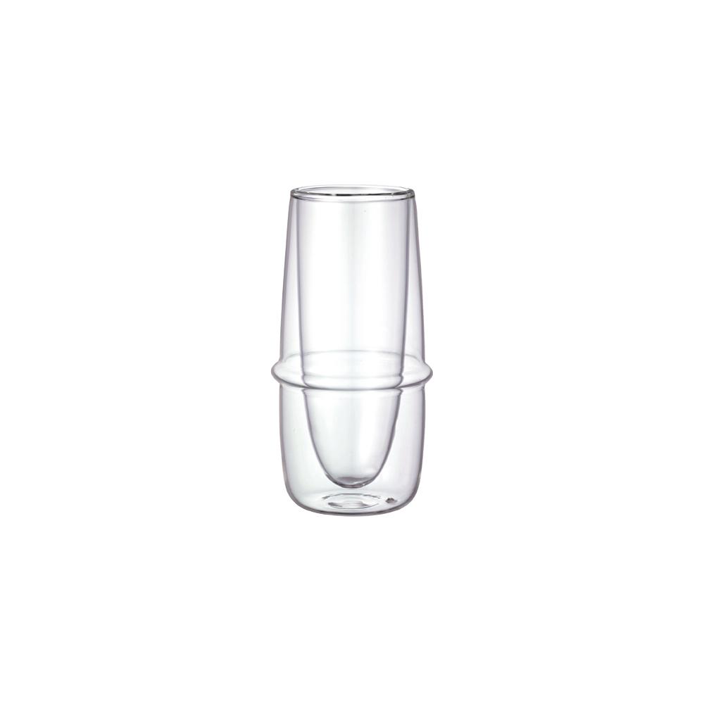  KINTO KRONOS DOUBLE WALL CHAMPAGNE GLASS 160ML / 5OZ  CLEAR 