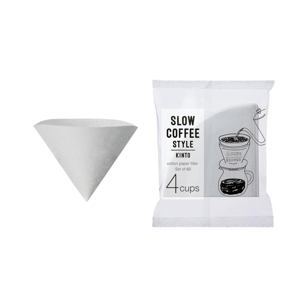  KINTO SCS COTTON PAPER FILTER 4CUPS  WHITE-NO-COLOR 