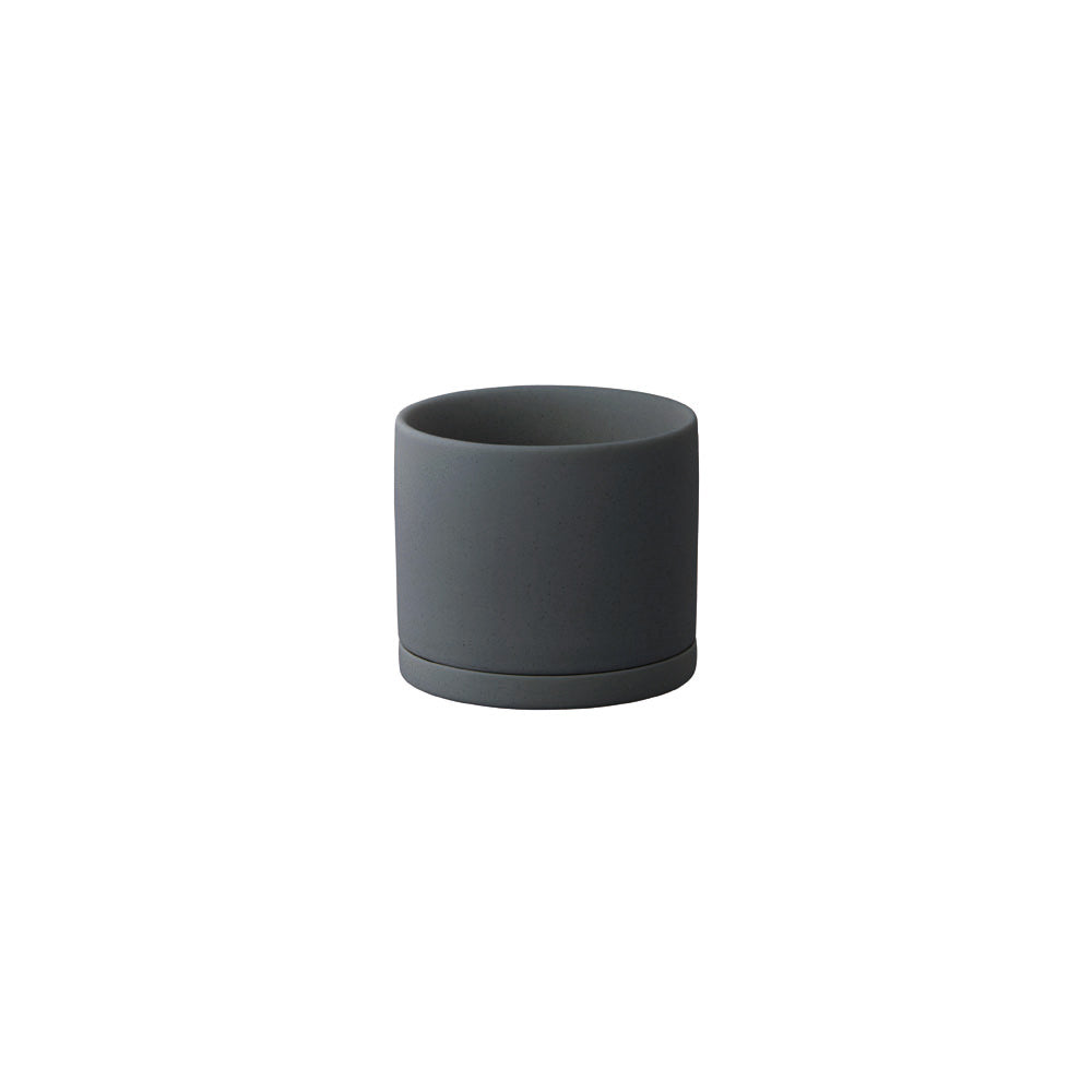  KINTO PLANT POT 191 85MM / 3IN  DARK GRAY 2