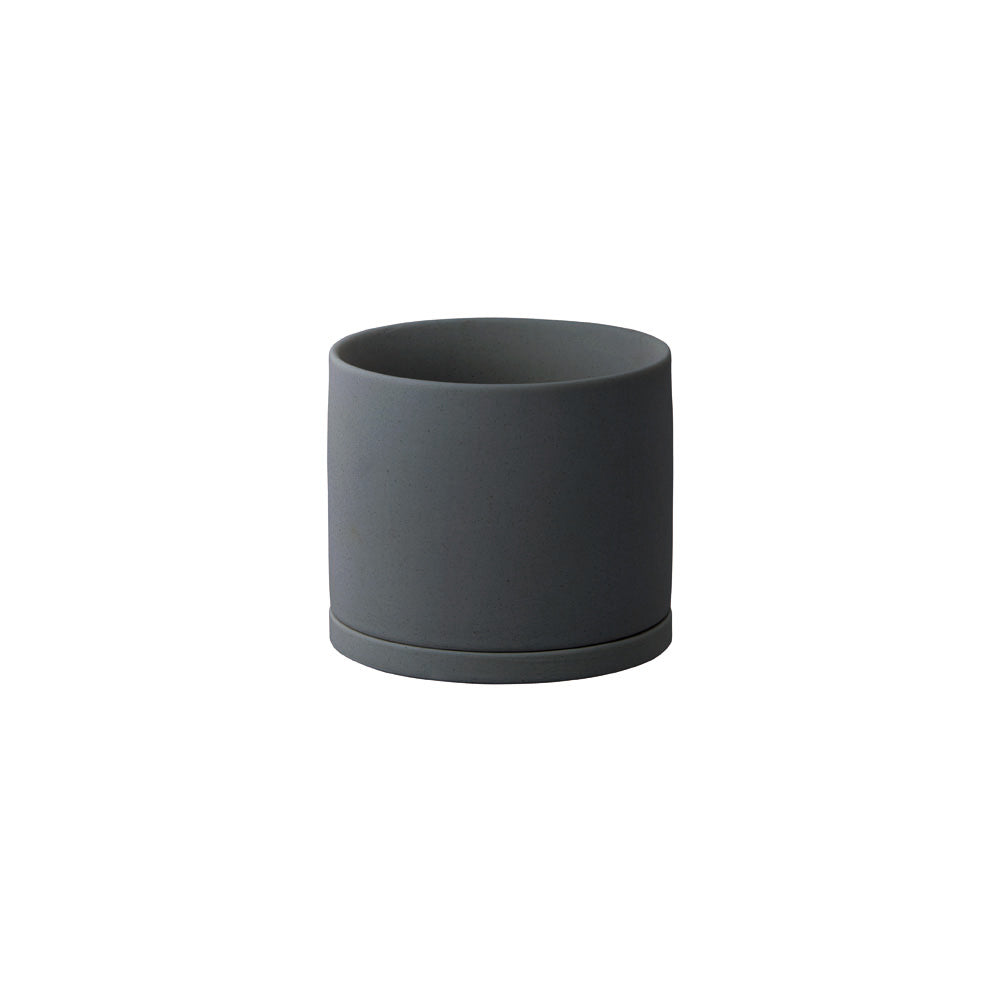  KINTO PLANT POT 191_ 105MM / 4IN  DARK GRAY 2