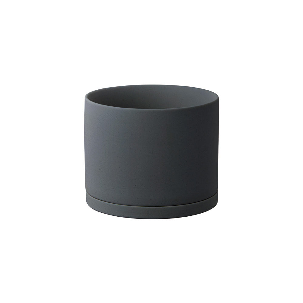  KINTO PLANT POT 191_ 135MM / 5IN  DARK GRAY 2