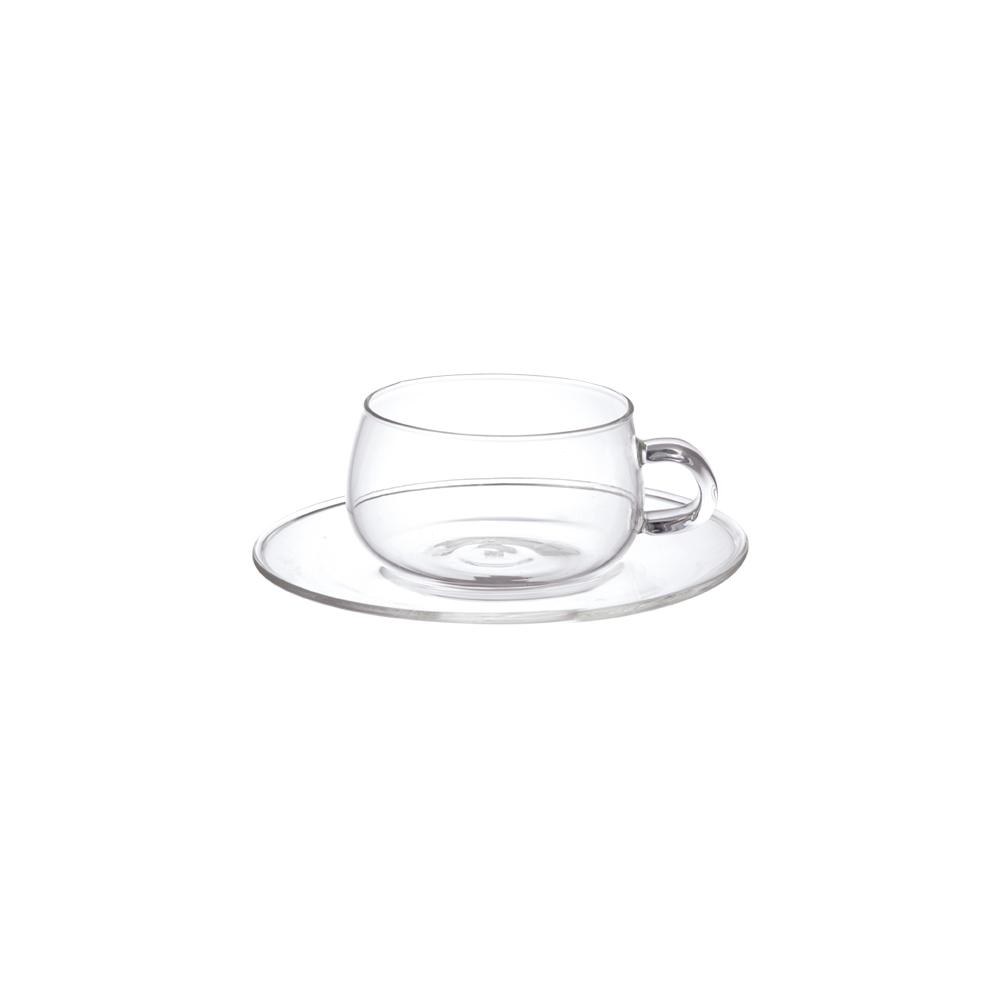  KINTO UNITEA CUP & SAUCER 230ML GLASS  GLASS 
